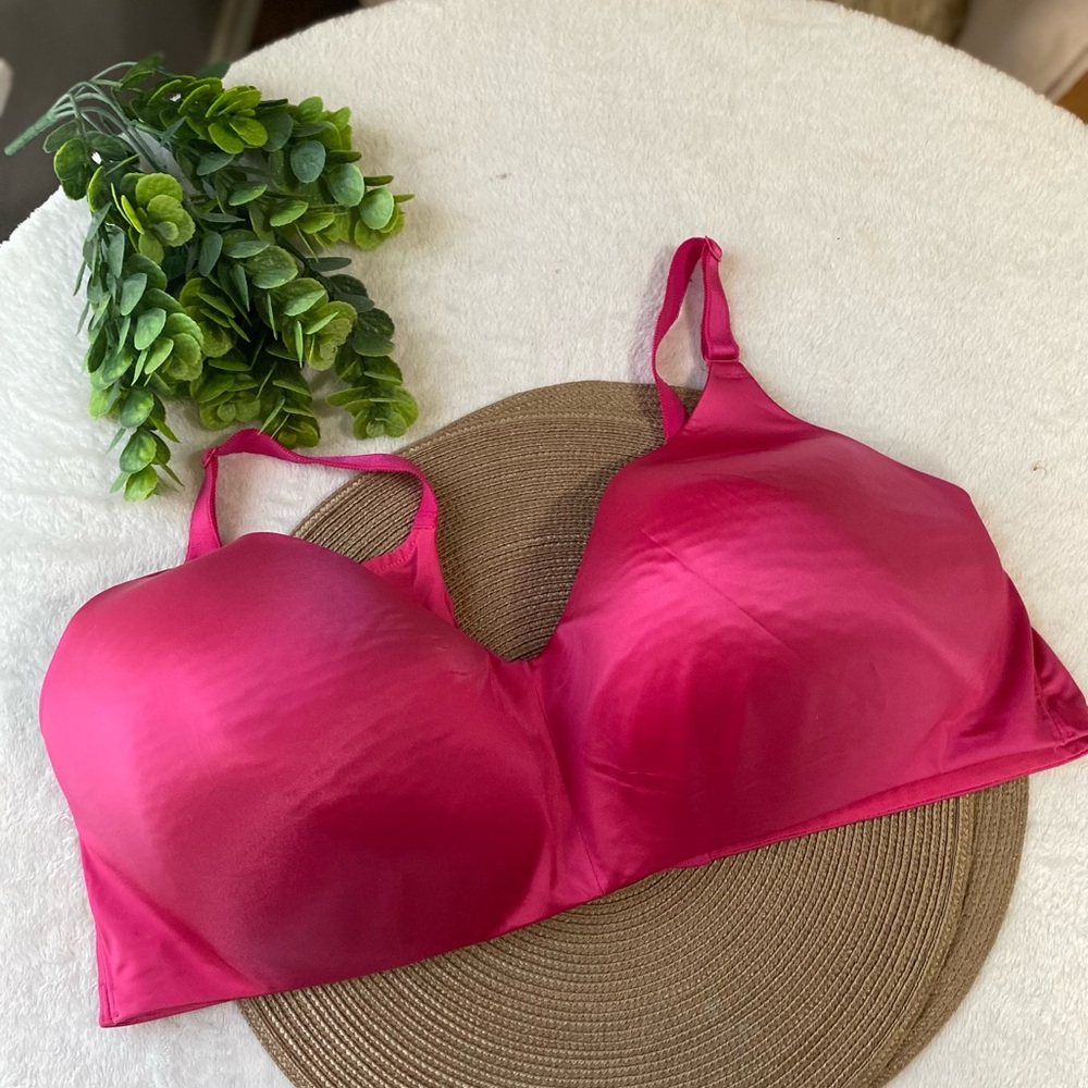Torrid Magenta silky bra 46DD